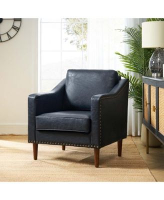 Karena Transitional Armchair with Nailhead Trims