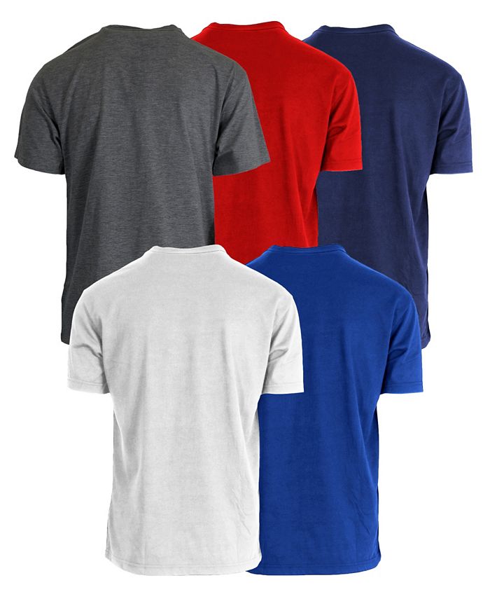 Blue Ice Men's Short Sleeve V-Neck Tee-5 Pack - Macy's