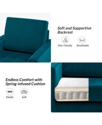 Elastus Modern Club Chair with Metal Legs