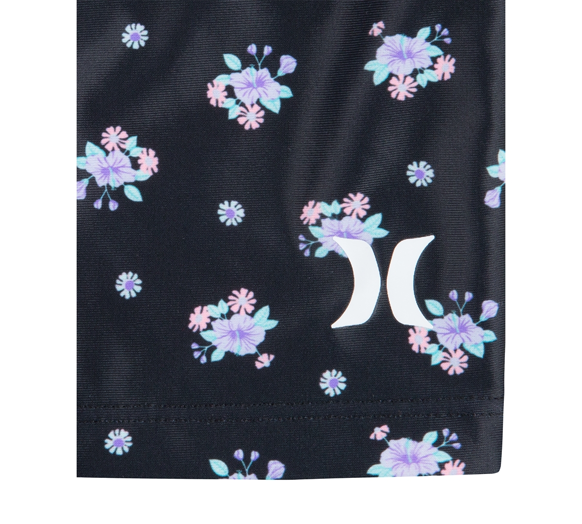 Hurley Big Girls Printed Knot-Detail Tankini Swimsuit, 2 Piece Set - 023Black