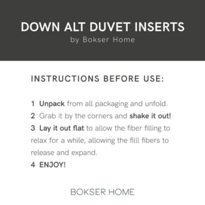 All Season Down Alternative Machine Washable Duvet Comforter Insert, Twin/Twin XL