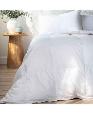 Light Weight 700 fill Power Luxury White Duck Down Comforter - King/Cal King