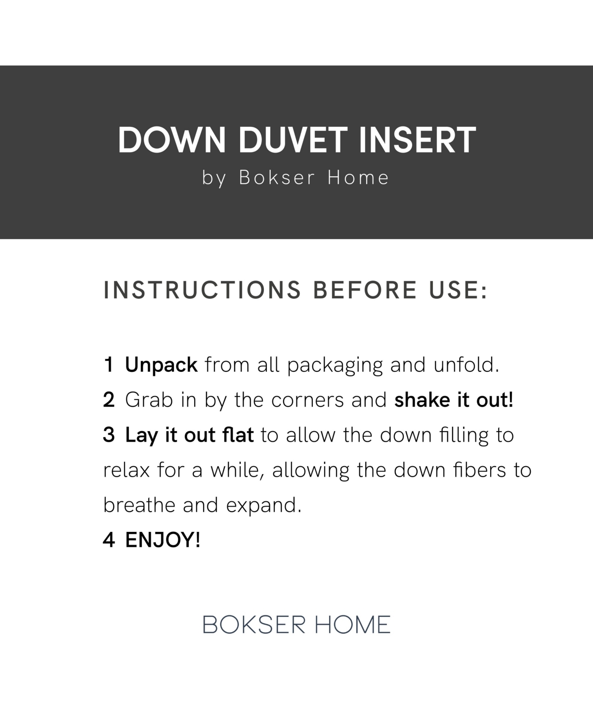 Bokser Home All Season 700 fill Power LuxuryDuck Down Comforter - King/Cal - White