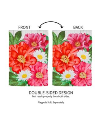 Blooming Garden Suede Flag 12.5 x 18 Inches Indoor Outdoor Decor