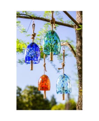 Art Glass Speckle Turquoise Bell Chime