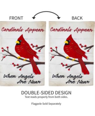 Flag When Angels Are Near Garden Linen Flag