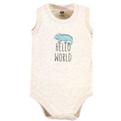 Baby Boys Cotton Tank-Style Bodysuits