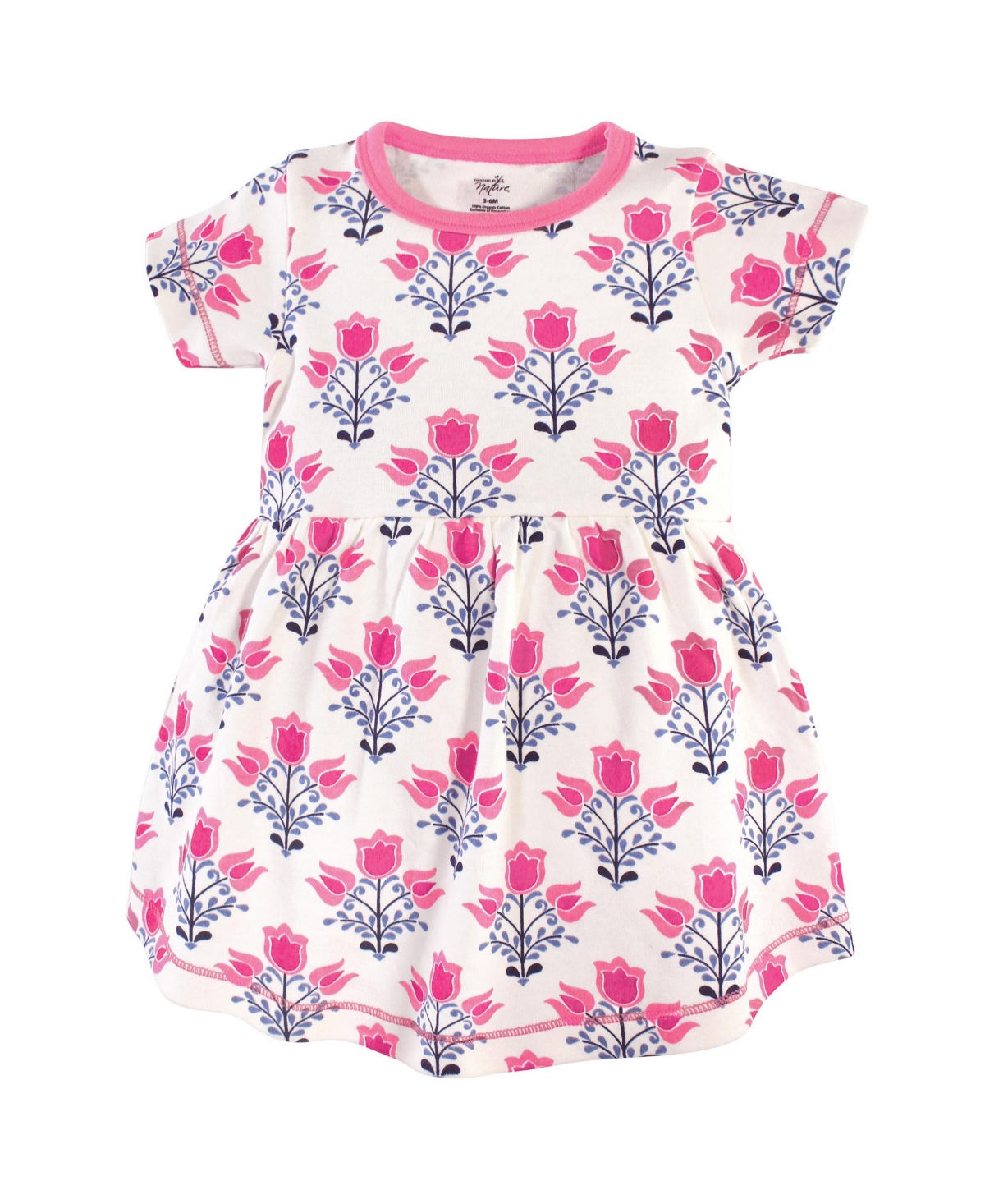 Touched by Nature Baby Girls Natural Cotton Dress and Cardigan