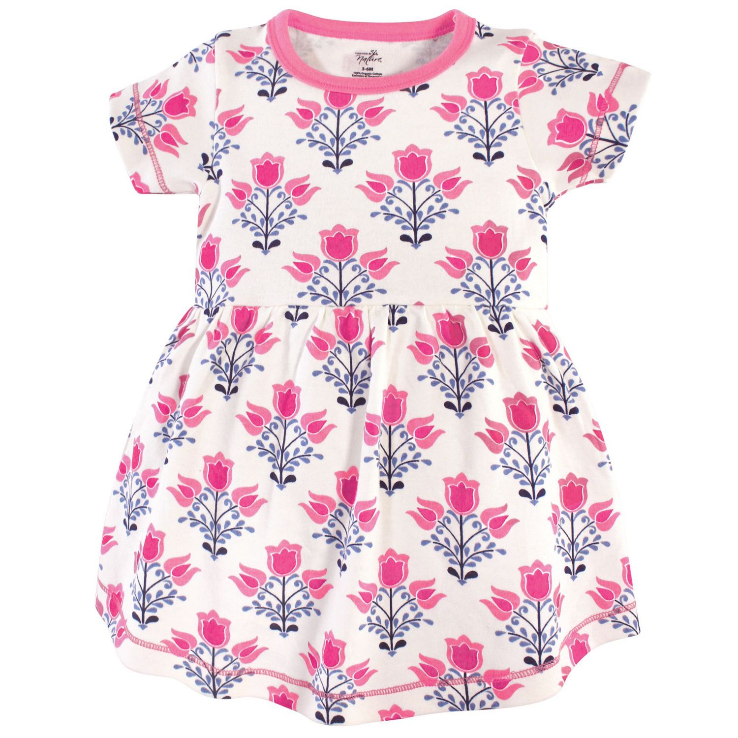Baby Girls Natural Cotton Dress and Cardigan