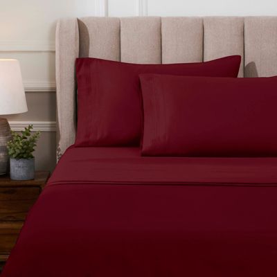1000-TC Egyptian Cotton Solid Deep Pocket Sheet Set, Olympic Queen