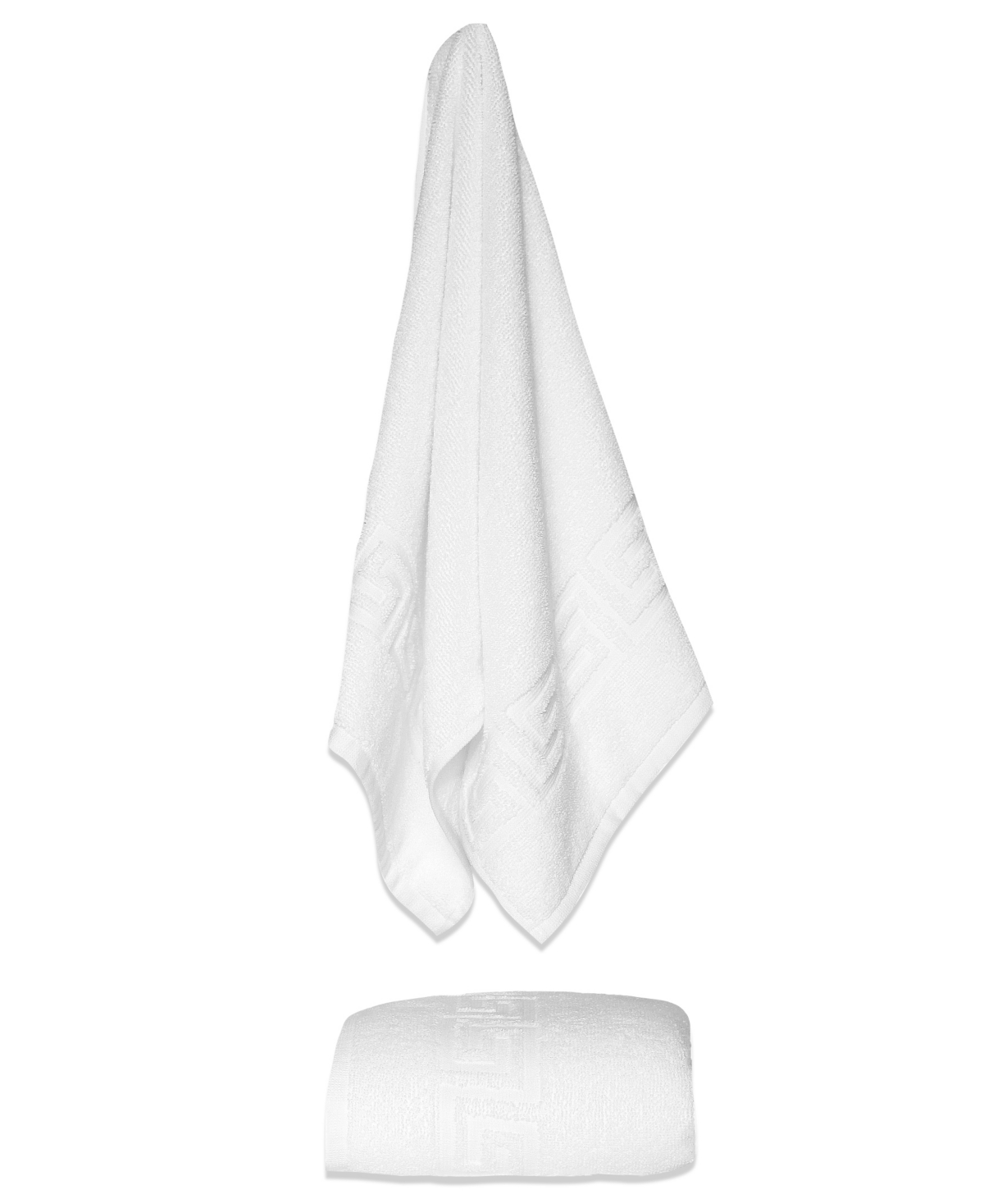 Ozan Premium Home Milos Greek Key 100% Turkish Cotton Towel, 16