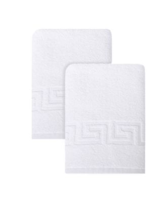 OZAN PREMIUM HOME - Milos Greek Key Design Collection 100% Turkish Cotton Bath Towel, 27" x 54"