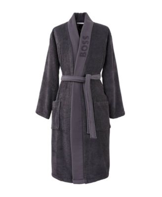 Plain Kimono Cotton Men's Bathrobe