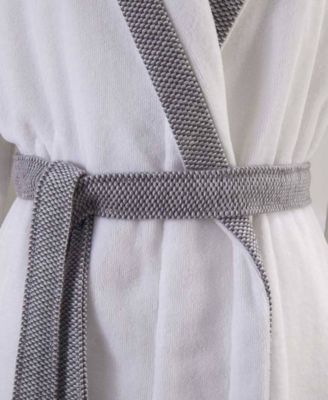 Lord Woman's Cotton Velour Shawl Bathrobe