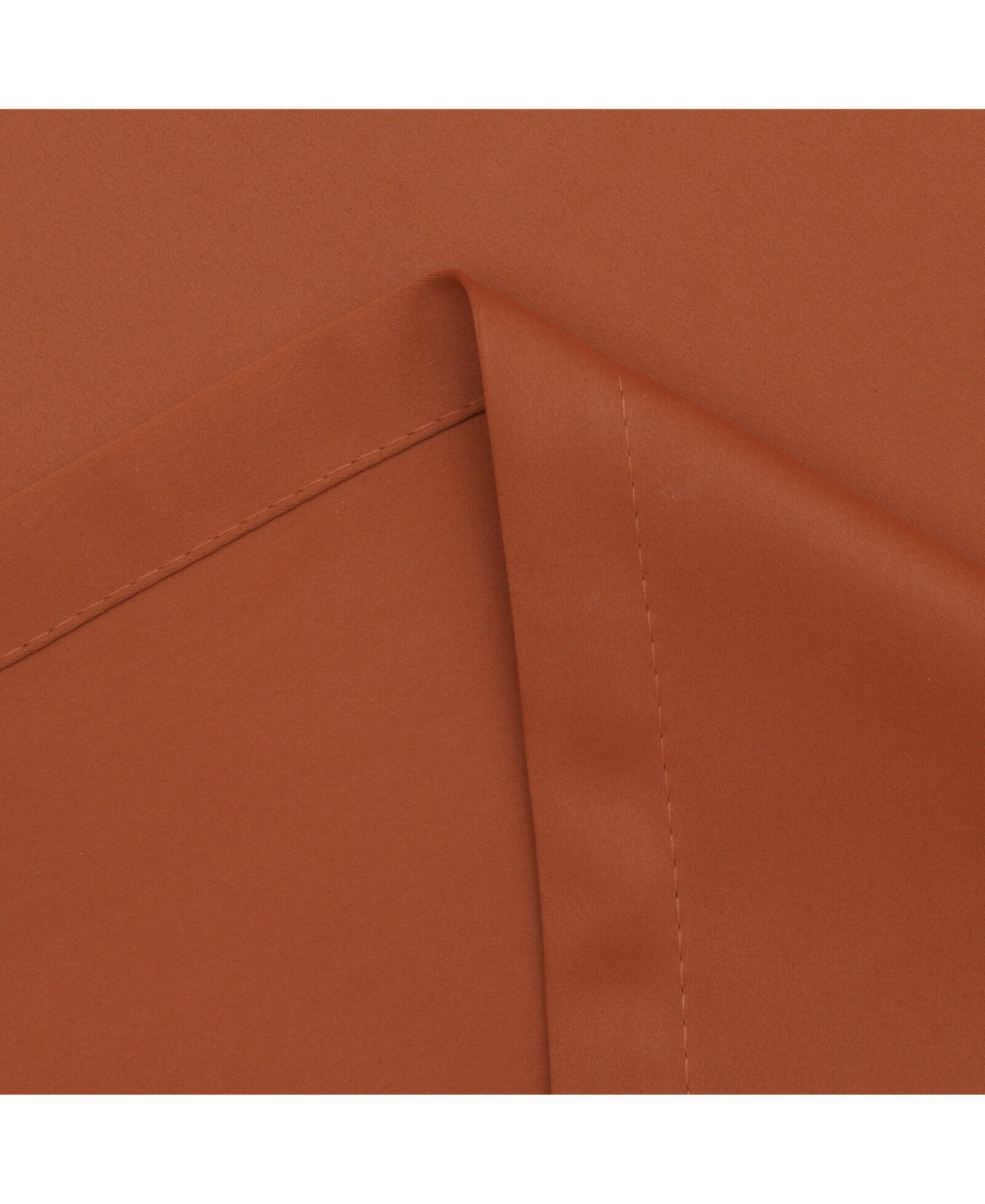 Kate Aurora Hotel Living 2 Pack 100% Blackout Grommet Top Orange Spice Curtain Panels