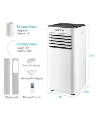 10000 BTU Portable Evaporative Air Cooler Dehumidifier with 24H Timer