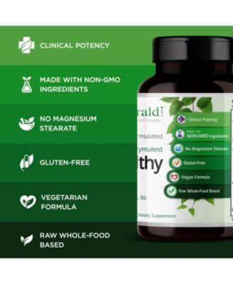 B-Healthy - With L-5 Methyltetrahydrofolate (5-MTHF) Coenzymated Folic Acid as Folate for Energy, Stress, Cognitive and Immune Support - 60 Vegetable Capsules