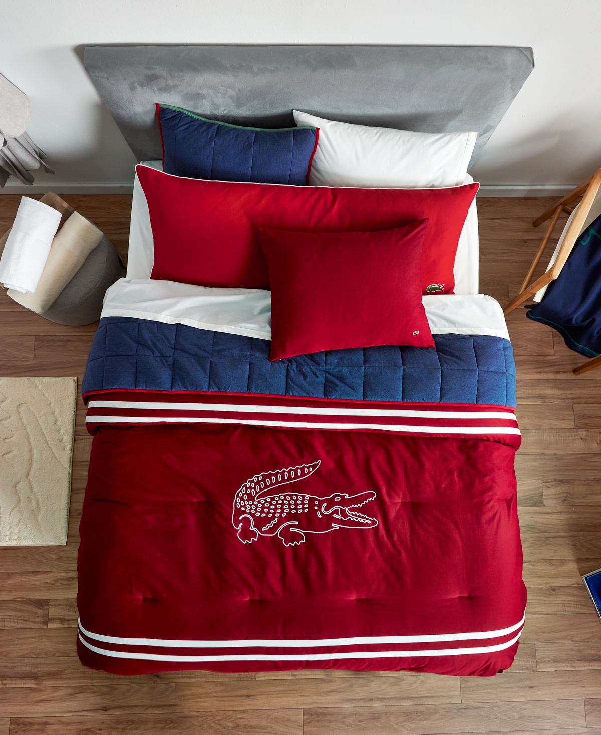 Lacoste Home Big Croc -Pc. Comforter Set