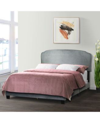 48.75" Aric Fabric, Rubberwood Queen Bed