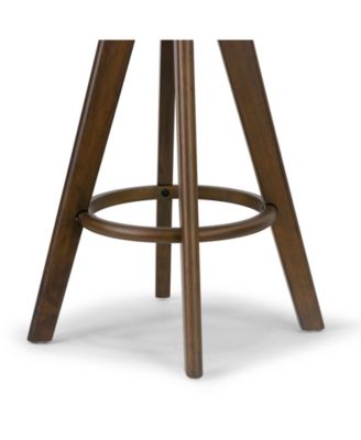 25.98" Asta Rubberwood, Fabric Counter Height Stool, Set of 2