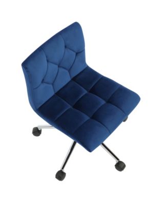 34.25" Amali Fabric, Metal Task Chair
