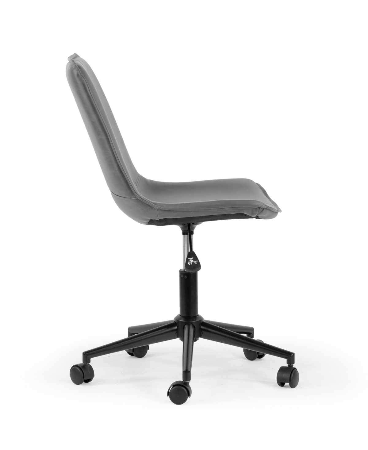 Glamour Home 35.25" Amery Polyester, Metal Task Chair In Grey
