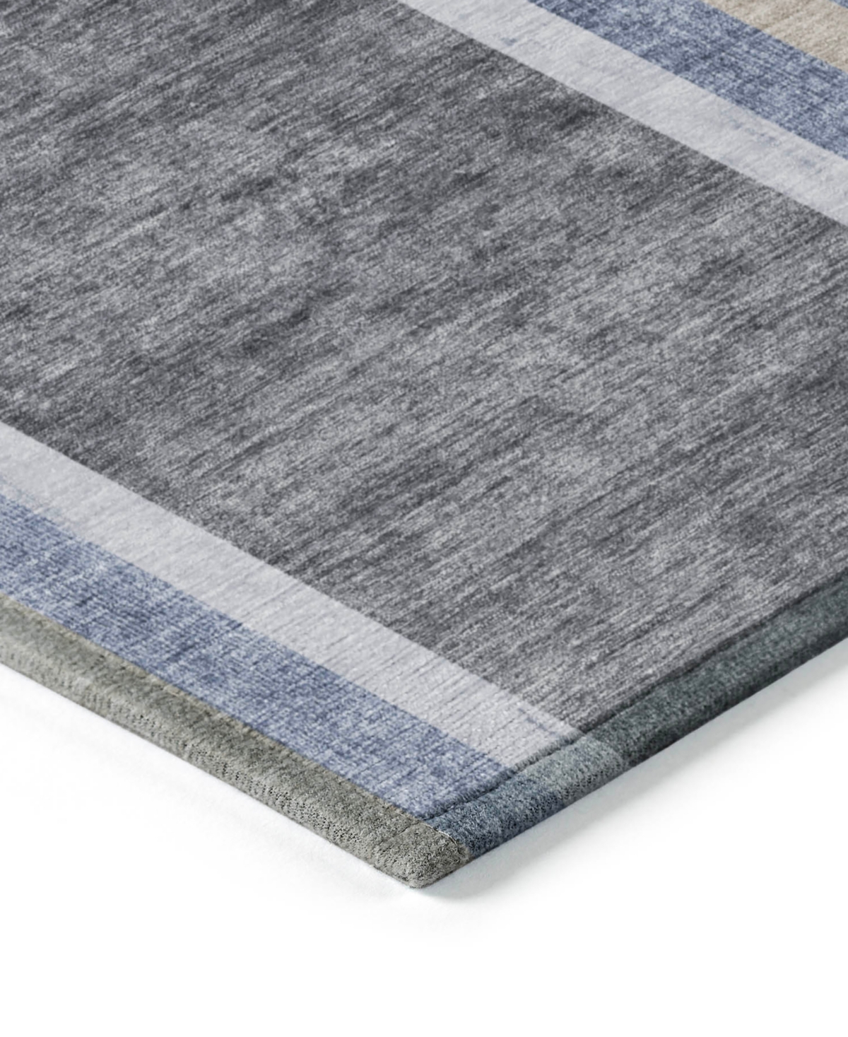Addison Chantille Machine Washable Acn532 8'x10' Area Rug In Navy