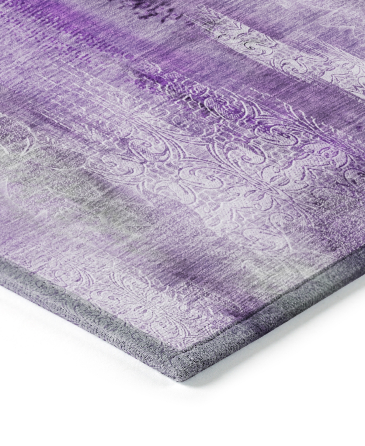 Addison Chantille Machine Washable Acn537 2'6x3'10 Area Rug In Purple