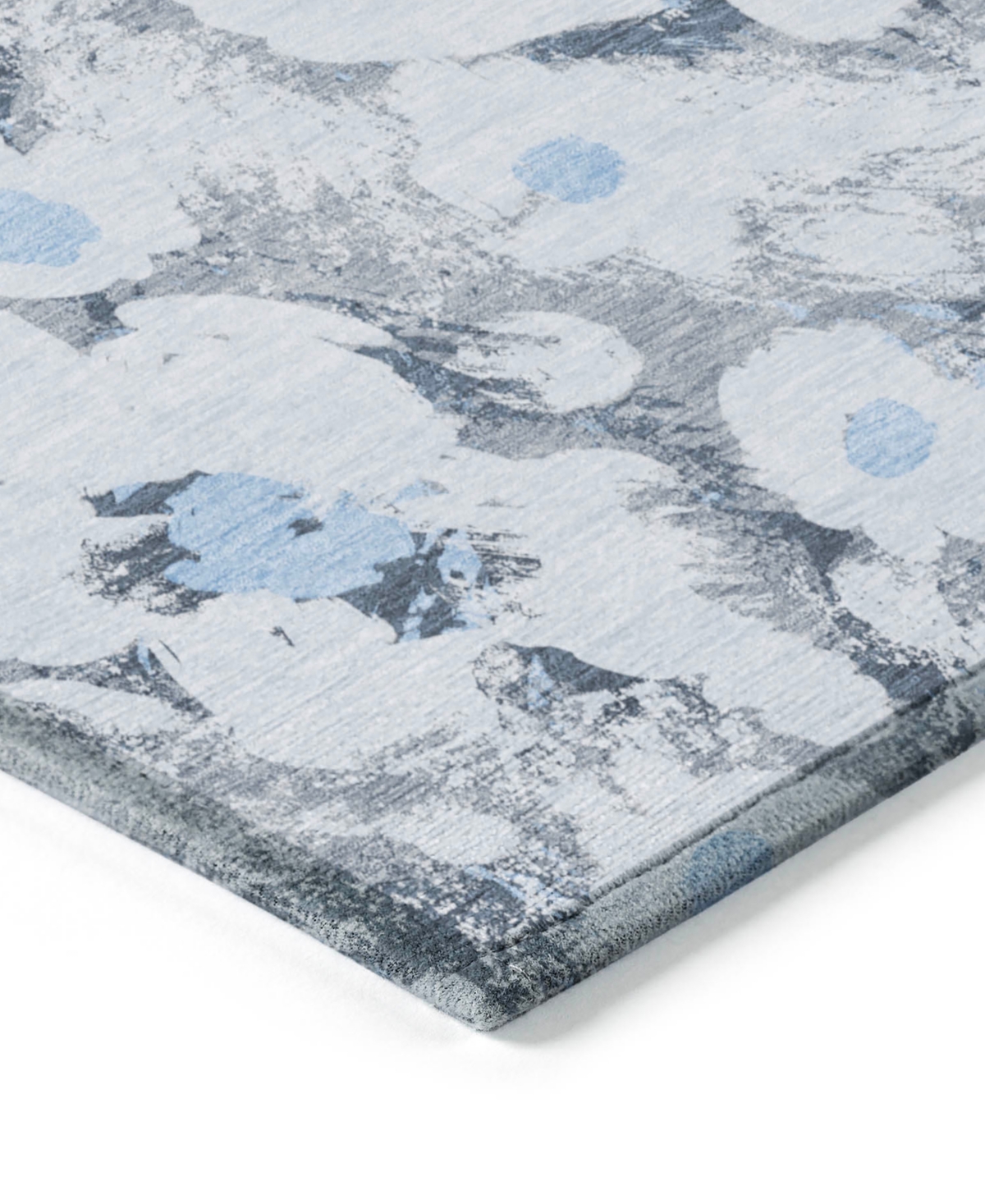 Shop Addison Chantille Machine Washable Acn538 3'x5' Area Rug In Denim