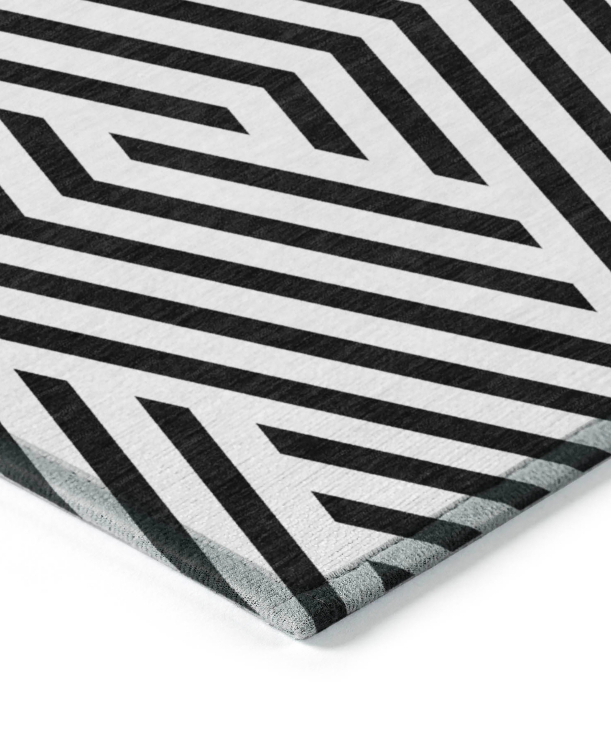 Addison Chantille Machine Washable Acn550 2'3x7'6 Runner Area Rug In Black