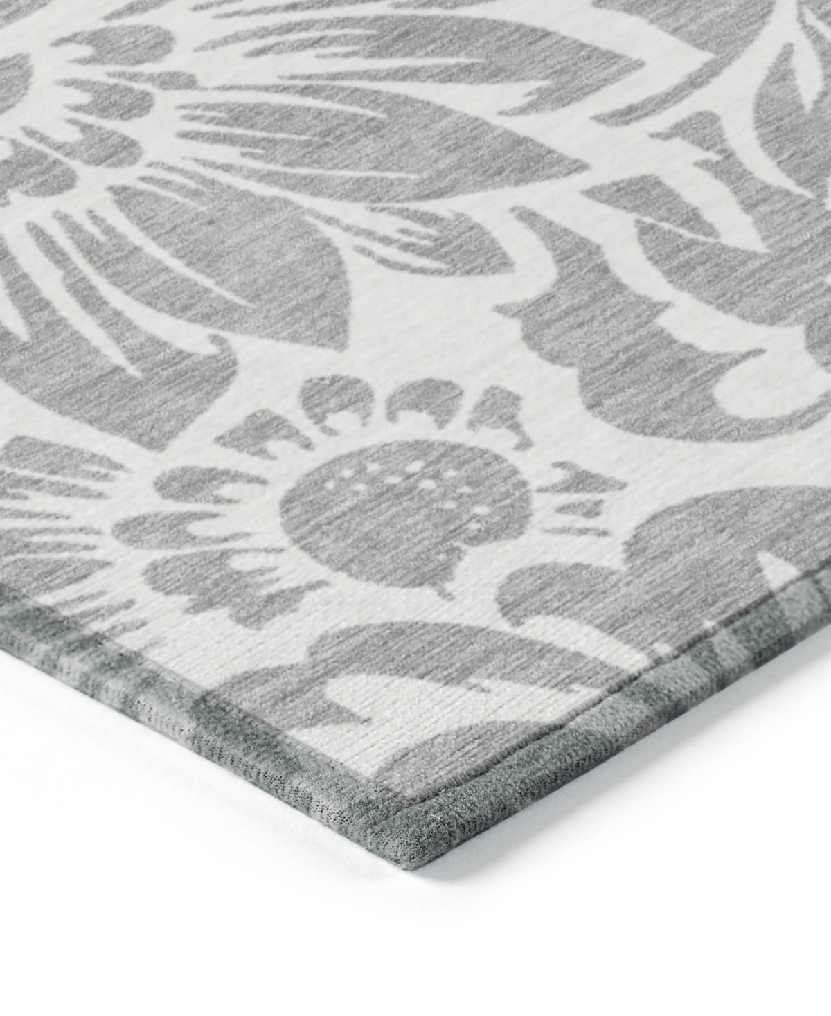 Addison Chantille Machine Washable Acn551 9'x12' Area Rug In Gray