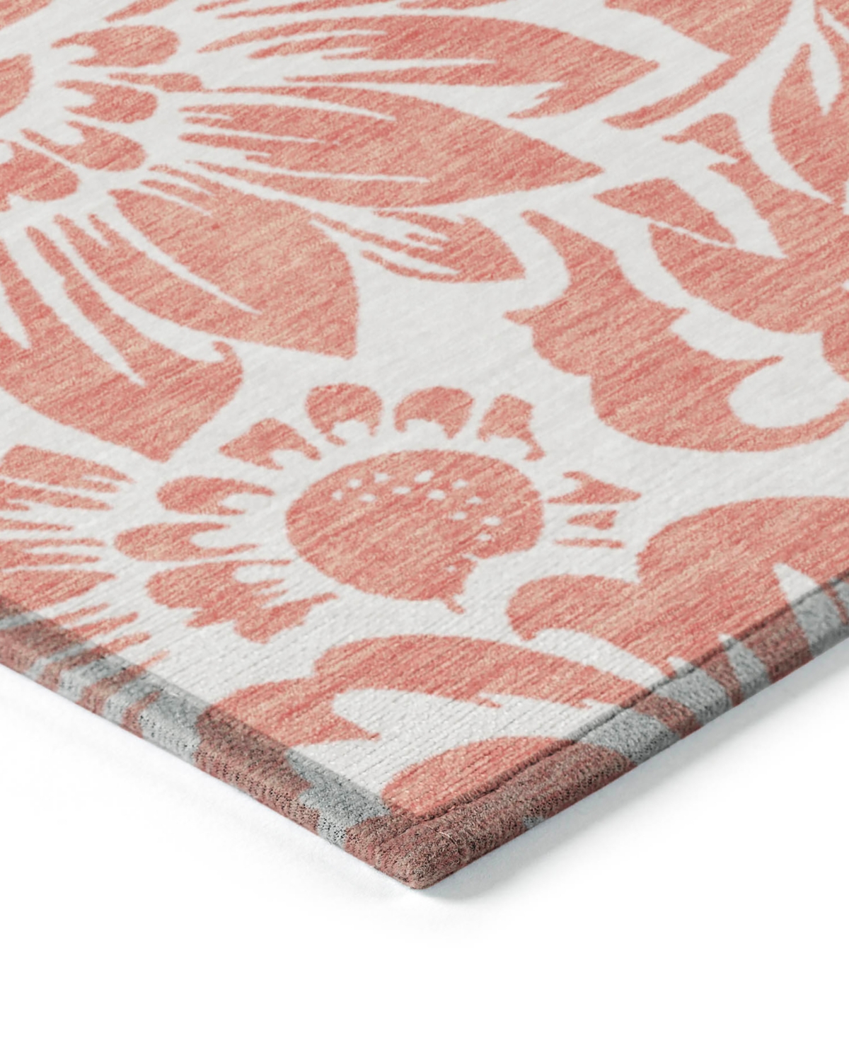 Addison Chantille Machine Washable Acn551 8'x10' Area Rug In Salmon