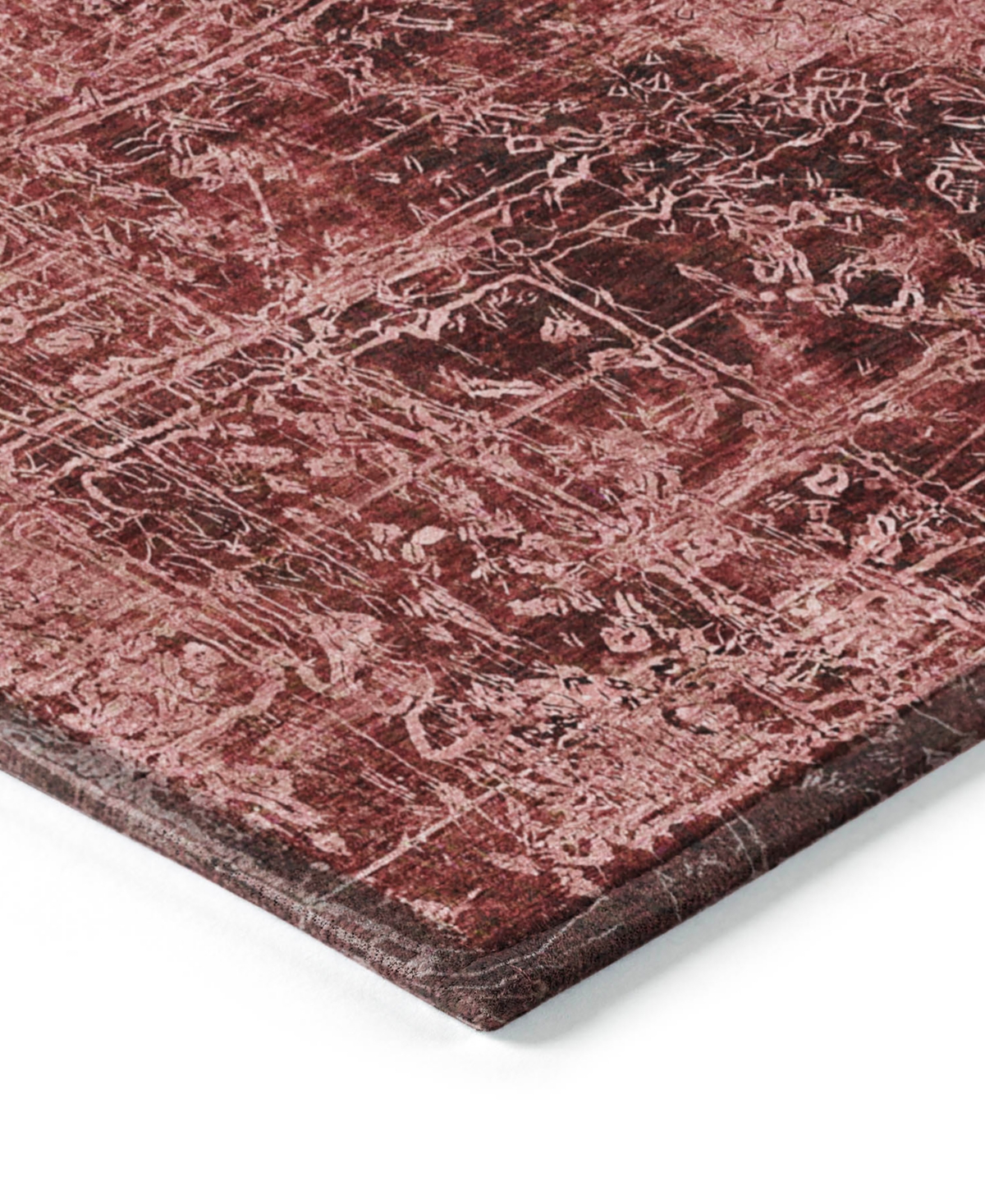 Addison Chantille Machine Washable Acn559 8'x10' Area Rug In Cherry