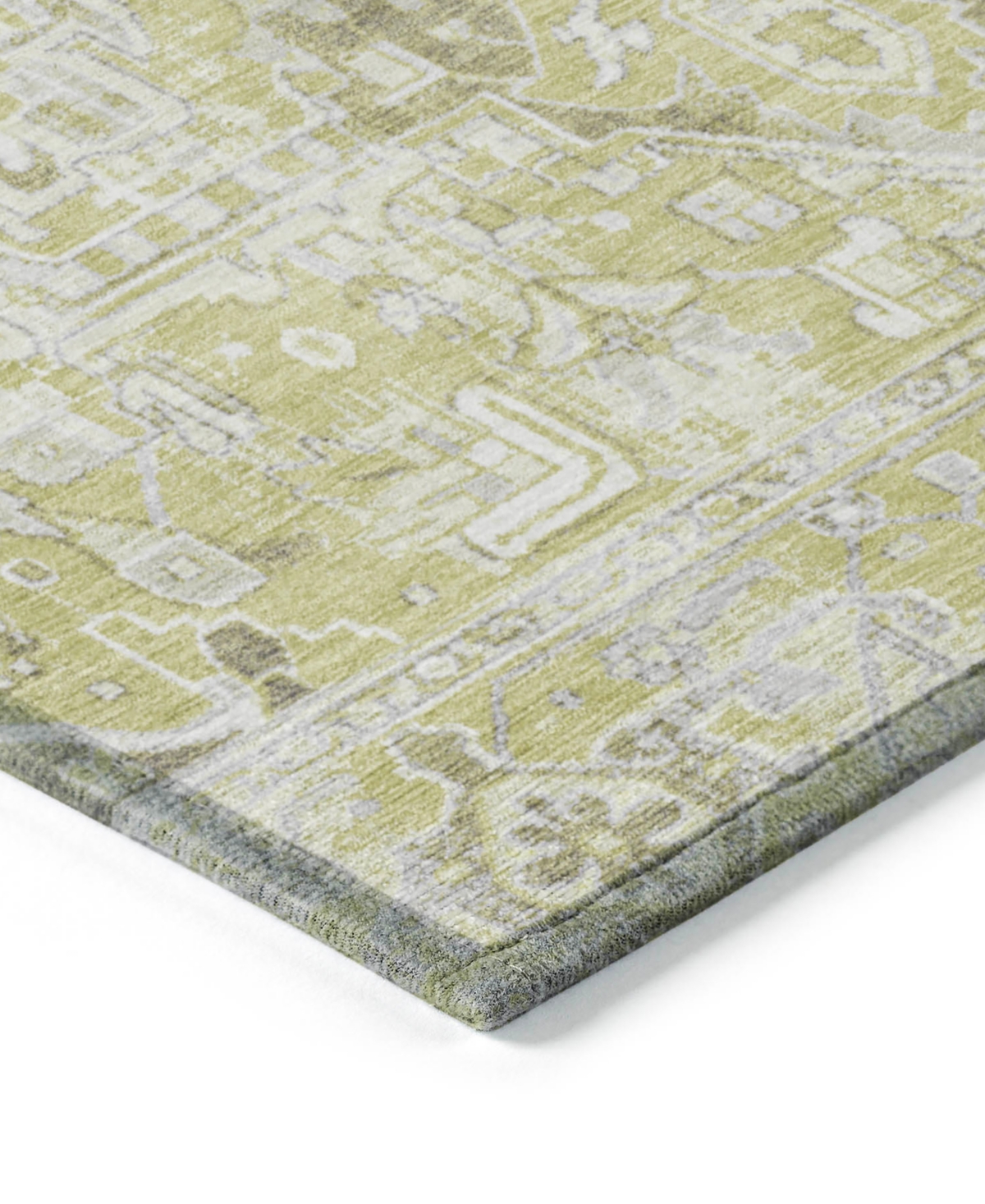 Shop Addison Chantille Machine Washable Acn570 10'x14' Area Rug In Lime