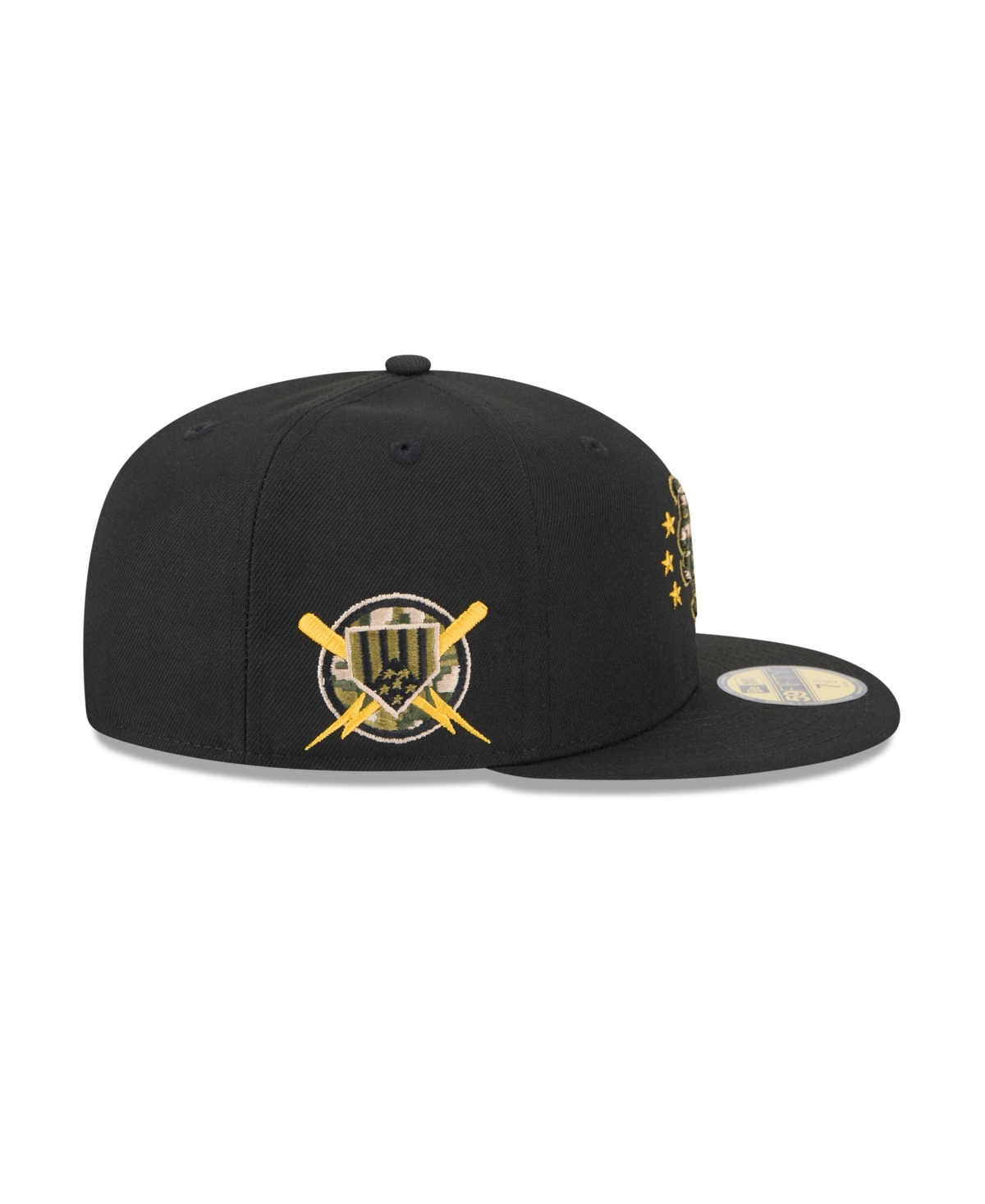 NEW ERA MEN'S BLACK NEW YORK METS 2024 ARMED FORCES DAY ON-FIELD 59FIFTY FITTED HAT 