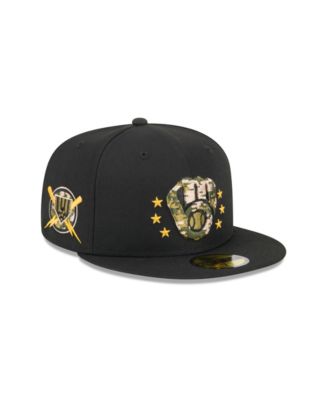 Men's Black Milwaukee Brewers 2024 Armed Forces Day On-Field 59FIFTY Fitted Hat