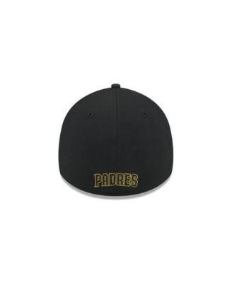 Men's Black San Diego Padres 2024 Armed Forces Day 39THIRTY Flex Hat