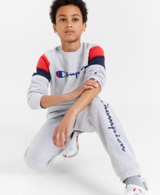 Champion Big Boys Signature Fleece Sweatshirt Jogger Pants Macy's