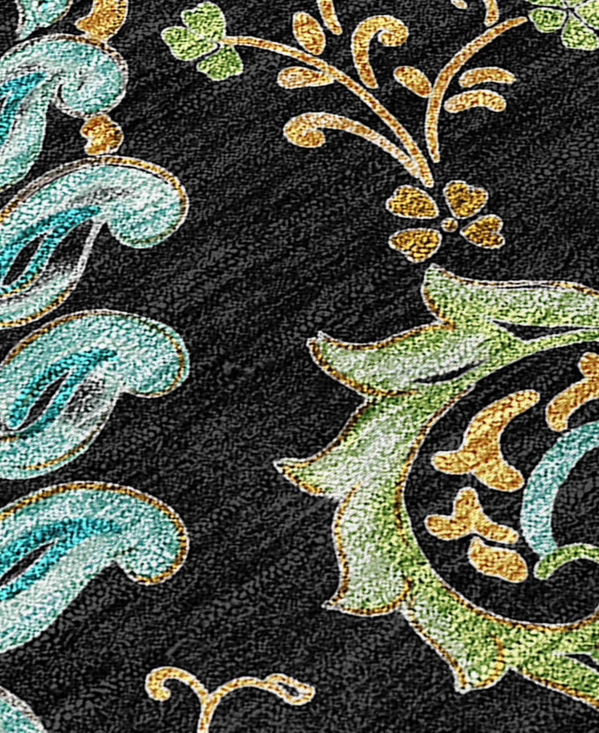 Addison Chantille Machine Washable Acn533 2'3x7'6 Runner Area Rug In Black