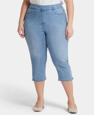 Plus Size Dakota Crop Pull-On Jeans