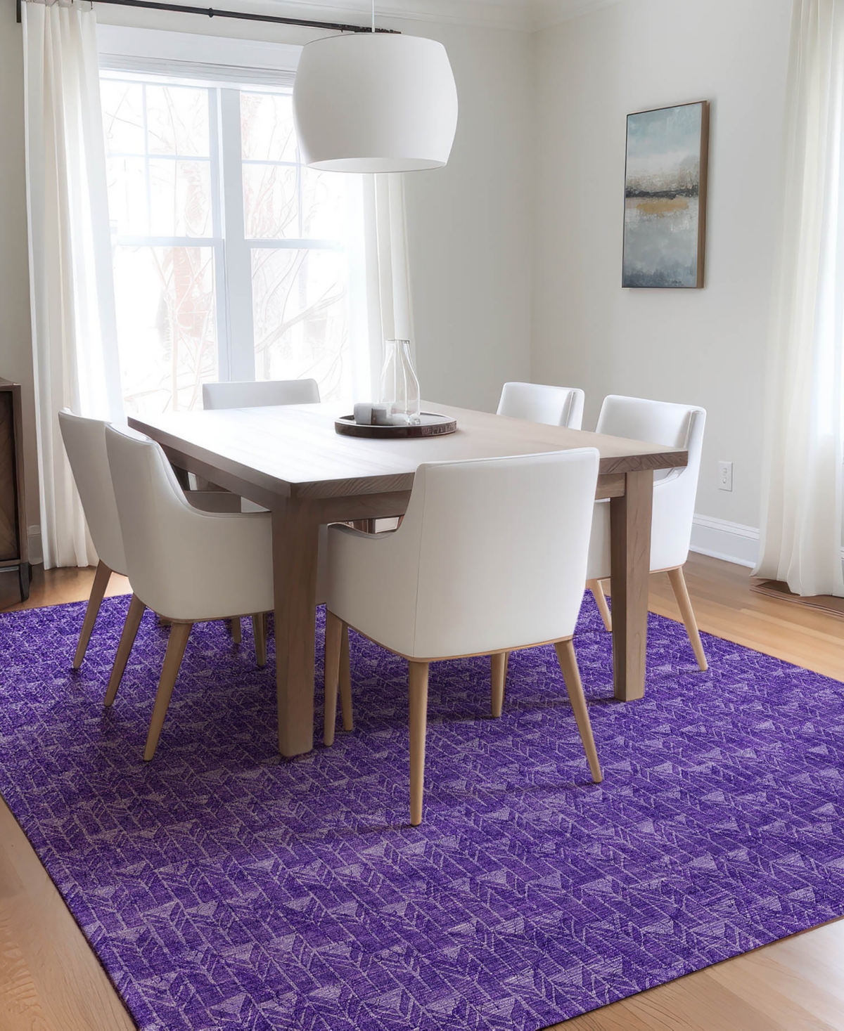 Shop Addison Chantille Machine Washable Acn514 10'x14' Area Rug In Purple