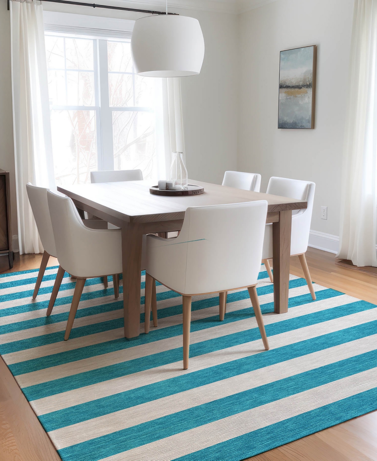 Addison Chantille Machine Washable Acn528 9'x12' Area Rug In Ocean