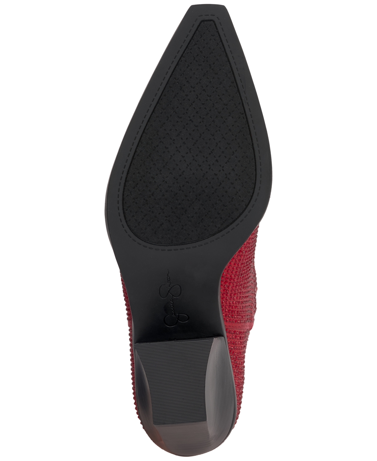 Jessica Simpson Women's Ginika Rhinestone Chop-Out Knee-High Cowboy Boots