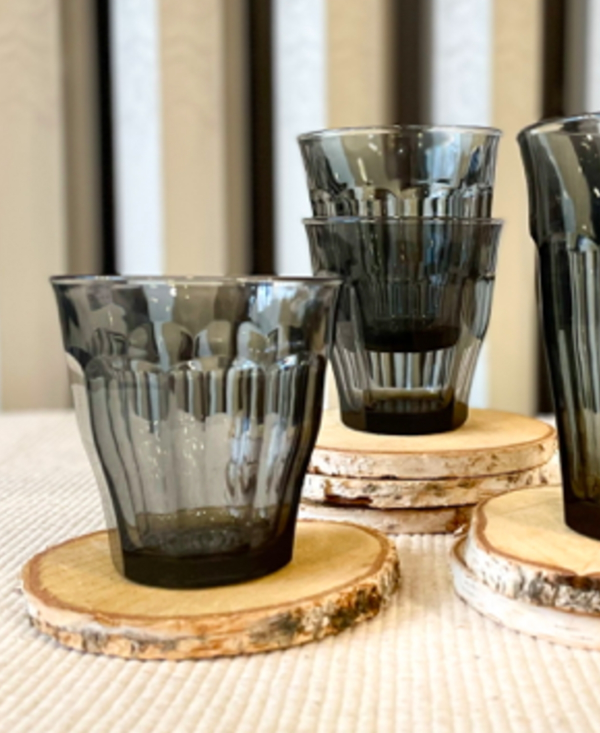 Duralex Picardie Grey Tumbler - 8 3/8 Oz.- Set Of 6 In Gray
