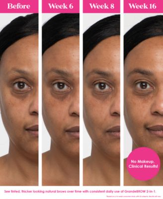 Travel-Size GrandeBROW 2-In-1 Tinted Brow Gel + Brow Enhancing Serum, 0.02 oz.