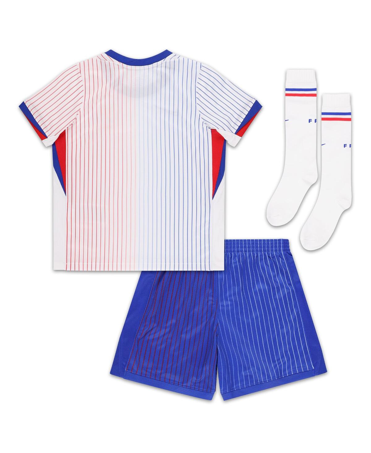 Nike PreschoolFrance National Team 2024 Away Replica Stadium Kit Set - White/brtb