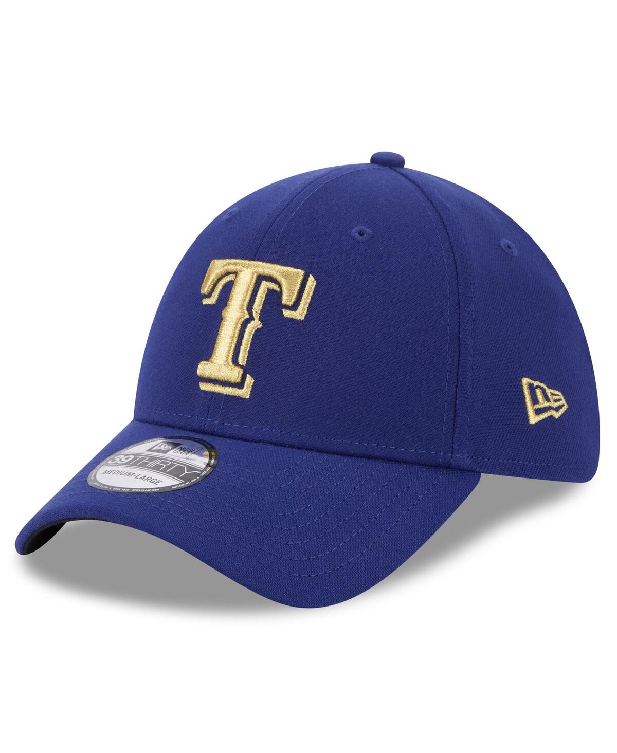 Men's New Era Royal Texas Rangers 2024 Gold Collection 39THIRTY Flex Hat