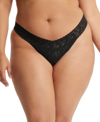 Women's Signature Lace Plus Size Original Rise Thong, 4811X