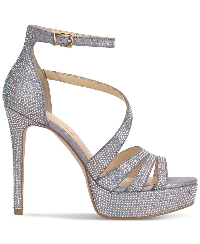 Jessica Simpson Shyremin Sandali Con Tacco E Cinturino Alla Caviglia - Scarpe Décolleté Donna, Colore Iridescente, 40 EU