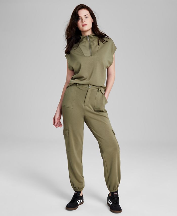 Basic Bae Full Size Air Scuba Drawstring High Waist Joggers main image 0